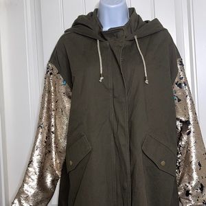 ME JANE Hooded Jacket Size Medium